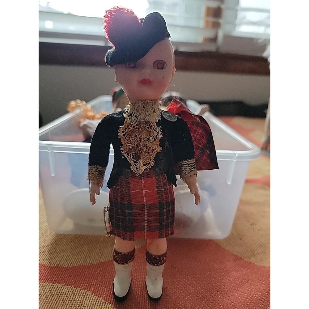 Vintage Character Scot Doll with Sleeping Eyes
